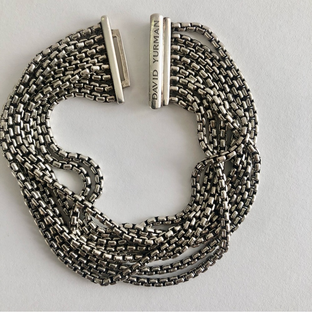 David Yurman Silver Bracelet 7"L
